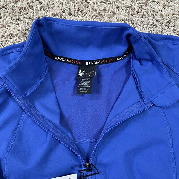 Spyder Women's Yoga Active Full Zip Jacket Blue, Size Large (New) - Picture 7 of 12